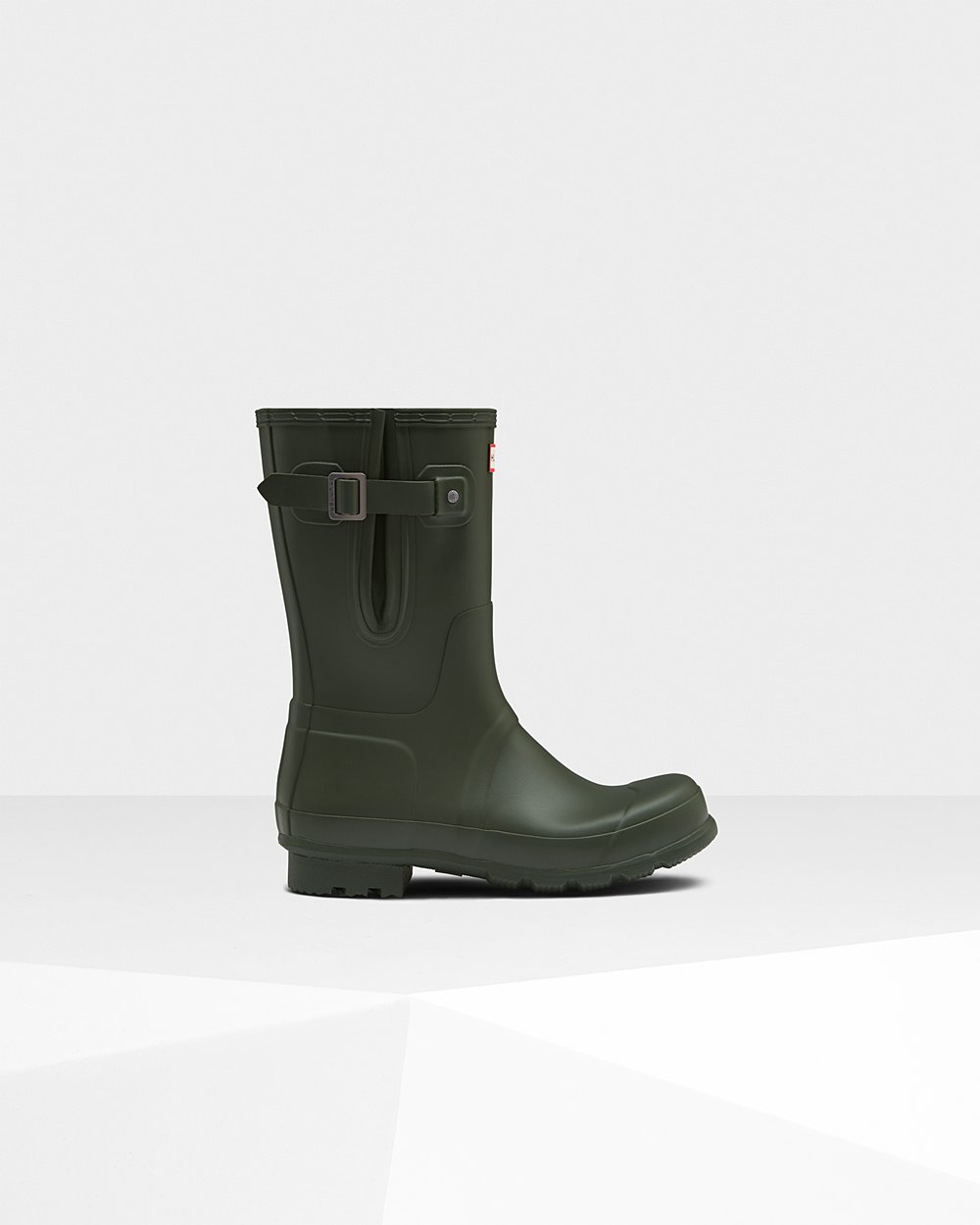 Botas De Cortas Hunter Hombre Verde Oscuro Oliva Original Side Adjustable 520134-VGX